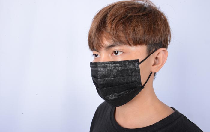 ภาพการใช้งาน ผ้าปิดจมูก