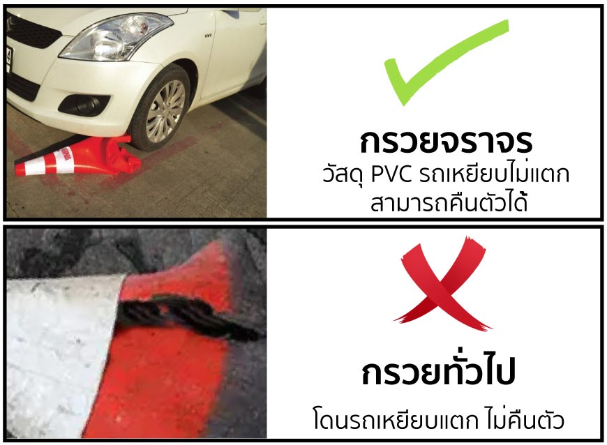 กรวยจราจรพับได้