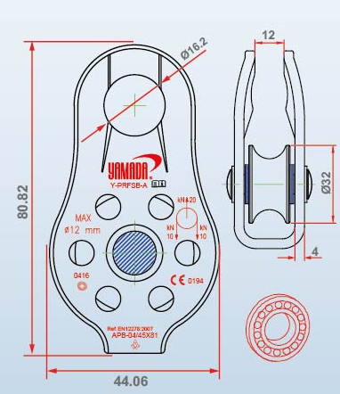 รอกเดี่ยว รุ่น Y-PRFSB-A YAMADA STINTERTRADE