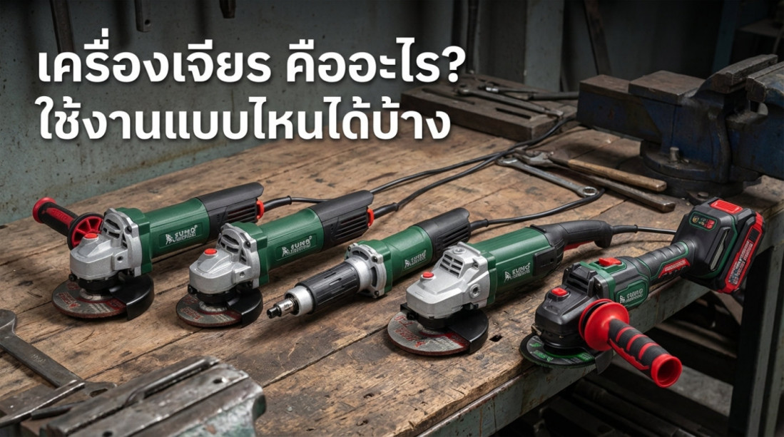 เครื่องเจียร คืออะไร? เป็นเครื่องมือช่างที่ใช้ในงานแบบไหนได้บ้าง
