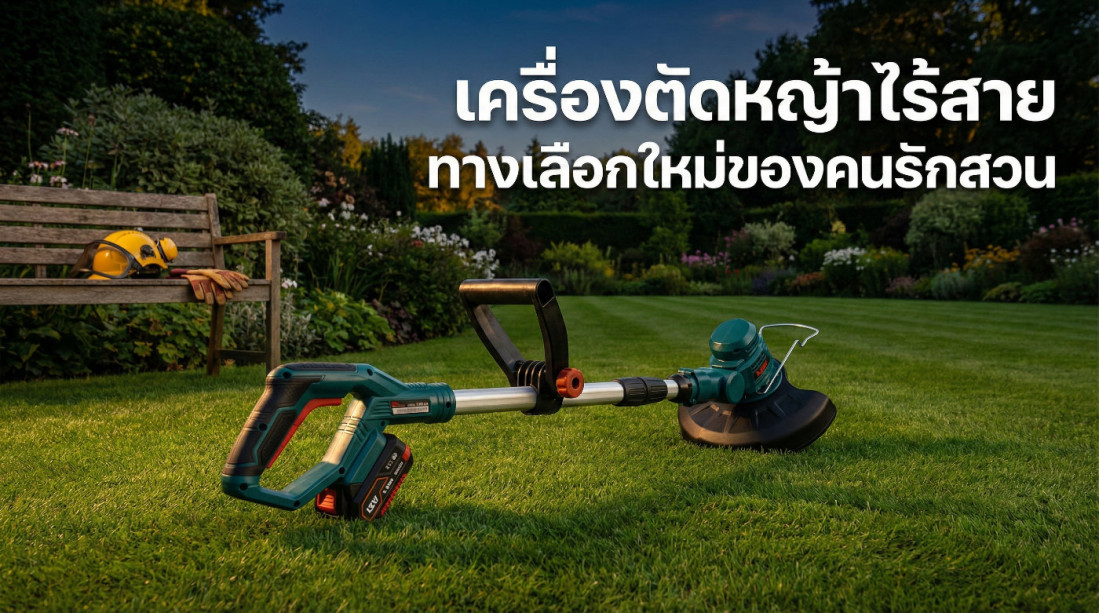 เครื่องตัดหญ้าไร้สาย ทางเลือกใหม่ของคนรักสวน