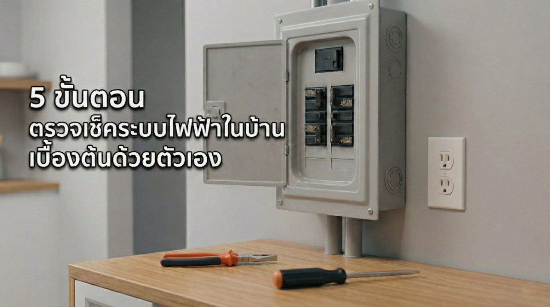 5 ขั้นตอน ตรวจเช็คระบบไฟฟ้าในบ้าน เบื้องต้นด้วยตัวเอง เพื่อความปลอดภัย