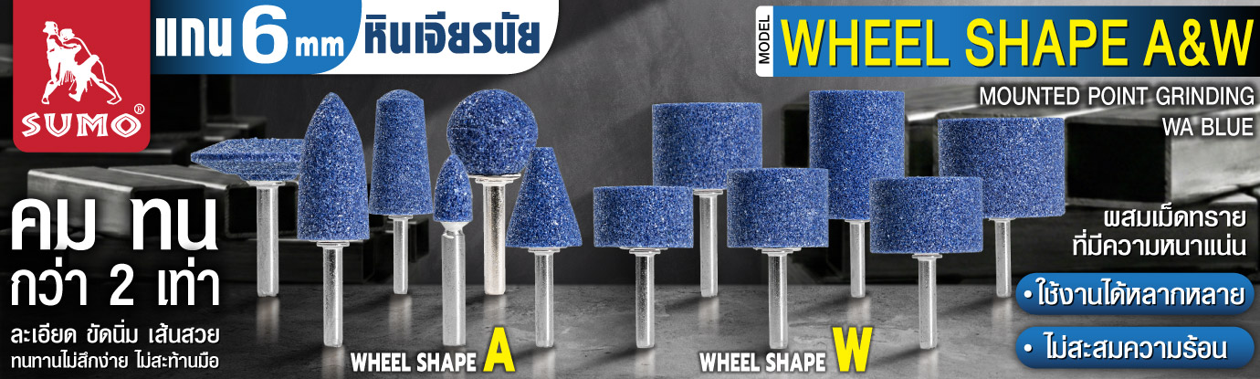 หินเจียรนัยแกน 6 mm สีน้ำเงิน