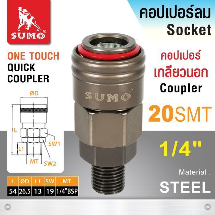คอปเปอร์เกลียวนอก 20 SMT 1/4”