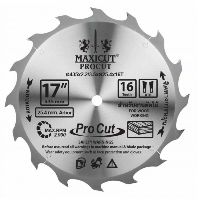 ใบเลื่อยวงเดือน size : 8"x30T MAXICUT Procut