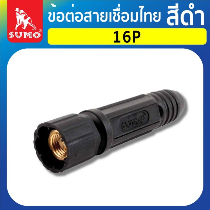 ข้อต่อสายเชื่อมไทย 16P สีดำ