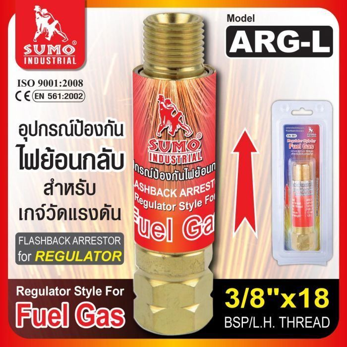 กันไฟย้อน ARG-L 3/8” (เกจ์)