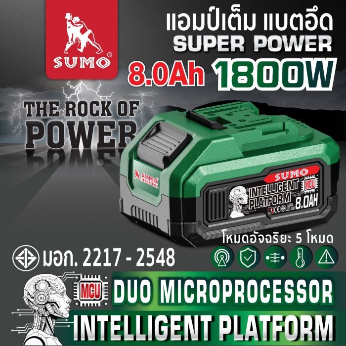แบตเตอรี่ 9LM21V8.0Ah MCU