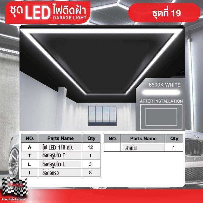 ไฟ LED คาร์แคร์ TOPSUN ชุดที่ 19