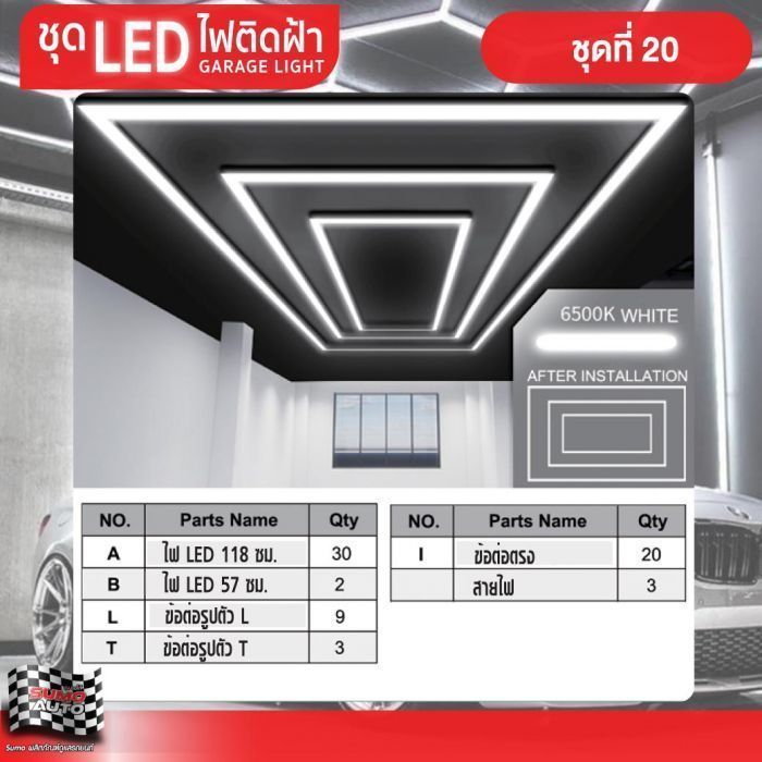 ไฟ LED คาร์แคร์ TOPSUN ชุดที่ 20