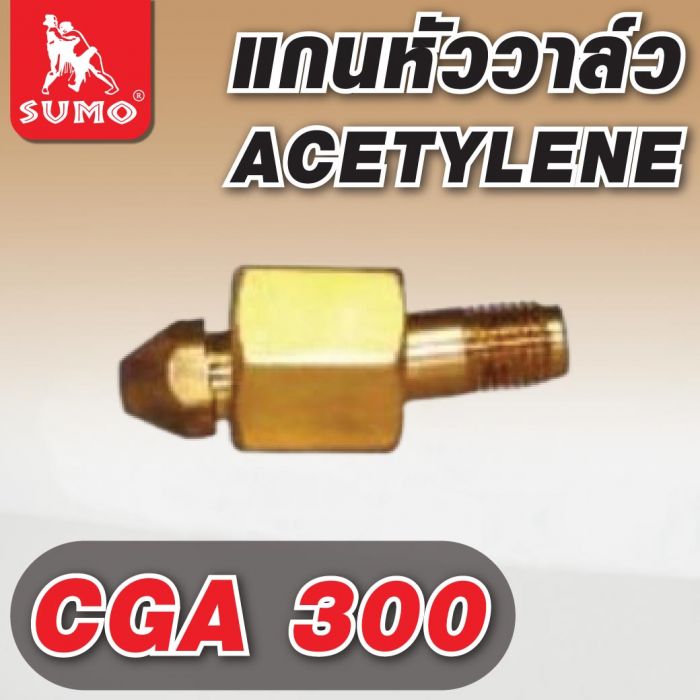 แกนหัววาล์ว CGA 300 Acetylene