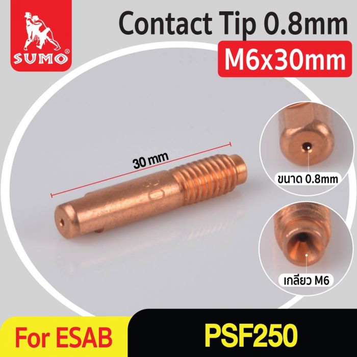 Contact Tip 0.8mm M6x30 ESAB