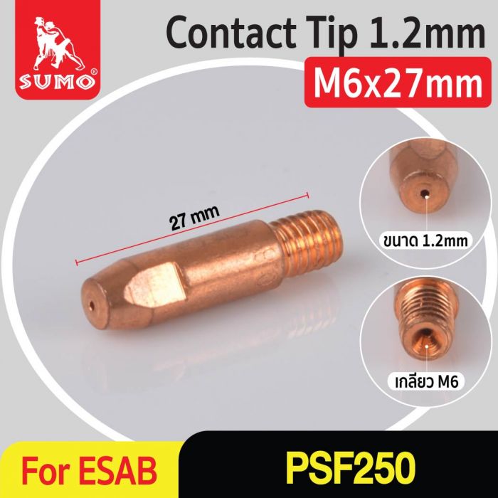 Contact Tip 1.2mm M6x27 ESAB