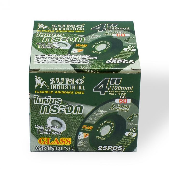ใบเจียรกระจก 4” (บาง) 100x2mm. GC60 SUMO 25 ใบ