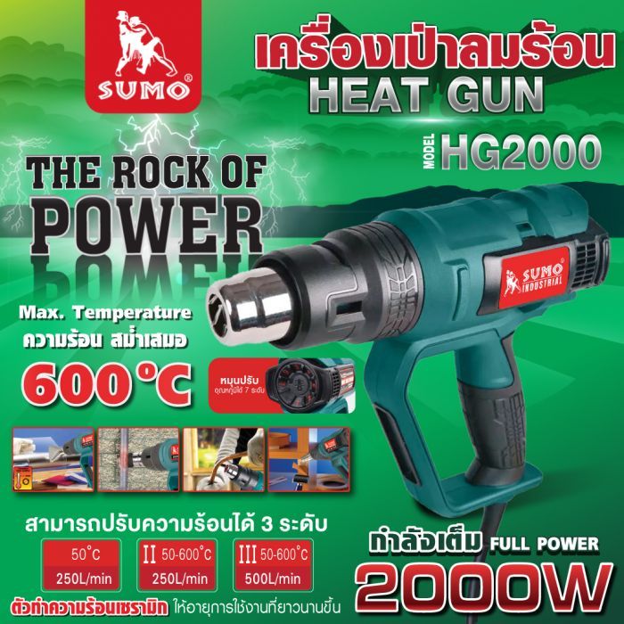เครื่องเป่าลมร้อน 2000W