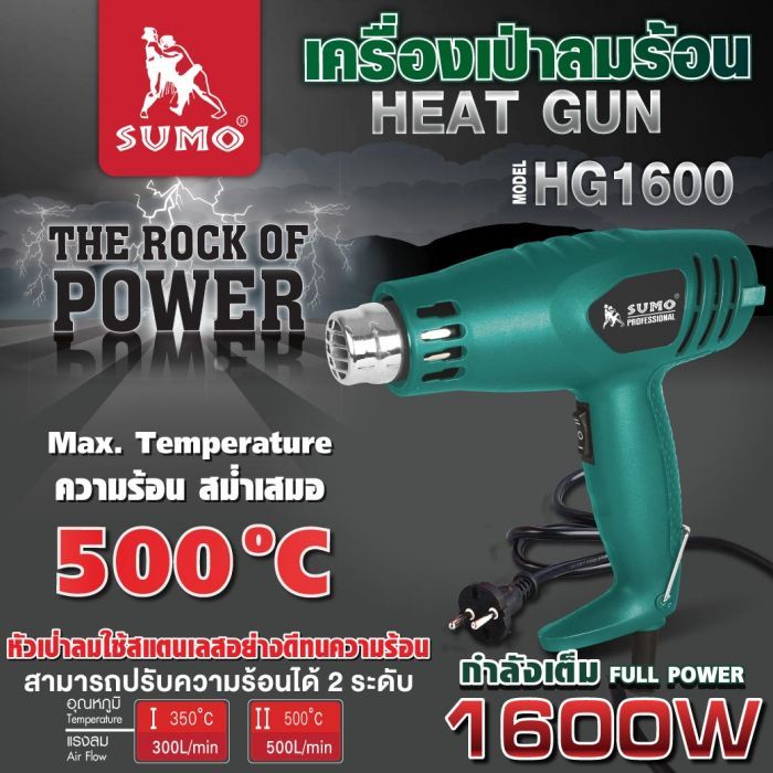เครื่องเป่าลมร้อน รุ่น HG1600 SUMO