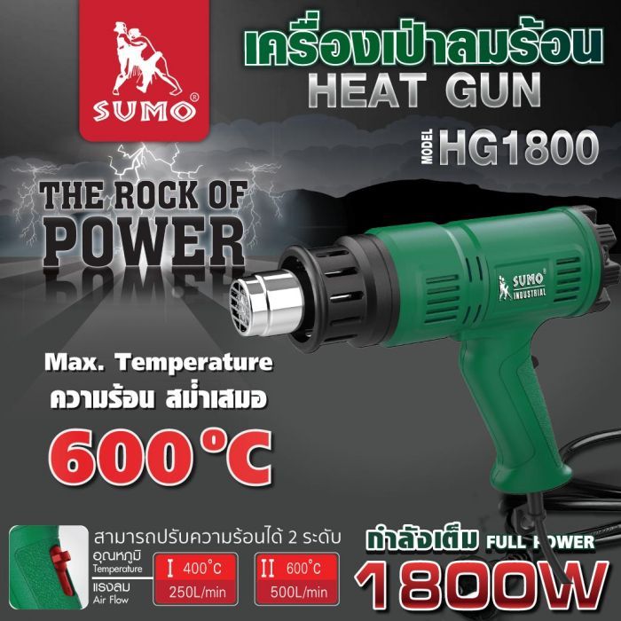 เครื่องเป่าลมร้อน รุ่น HG1800 SUMO