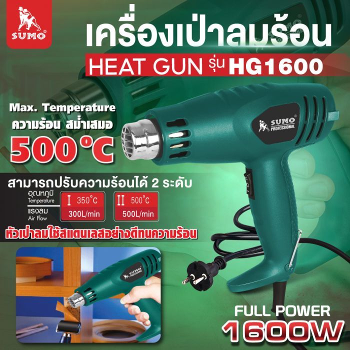 เครื่องเป่าลมร้อน รุ่น HG1600 SUMO