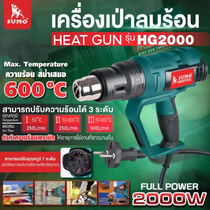 เครื่องเป่าลมร้อน 2000W