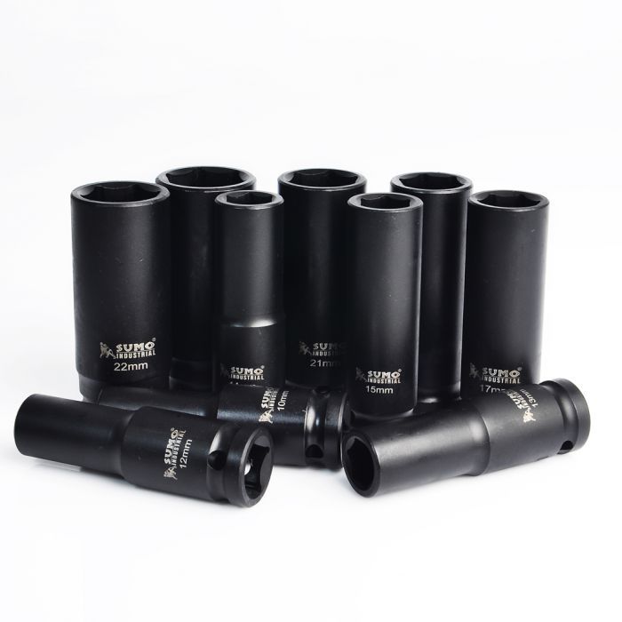 ชุดลูกบล็อกกระแทกยาว 1/2" 10ชิ้น