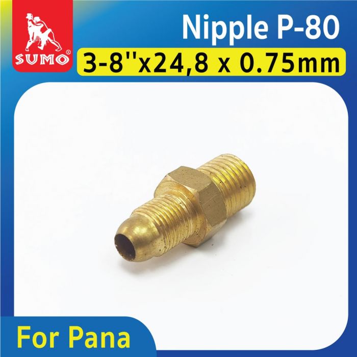 Nipple P-80 3/8”x24,8x0.75mm PANA
