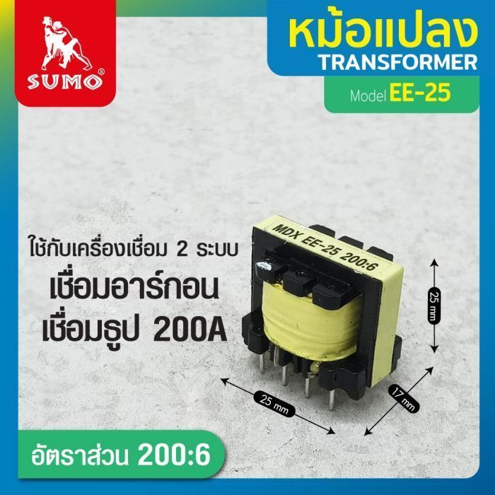 หม้อแปลง EE-25 200:6