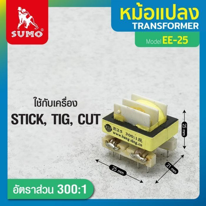 หม้อแปลง EE-25 300:1