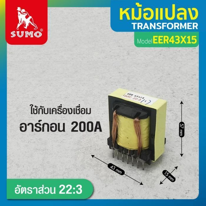 หม้อแปลง EER43x15 22:3