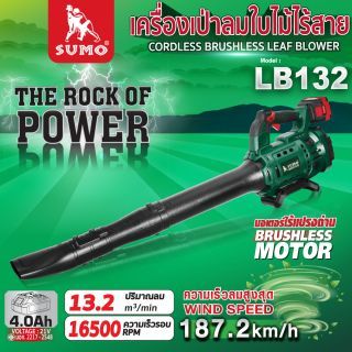 เครื่องเป่าลมใบไม้ไร้สาย รุ่น LB132 SUMO
