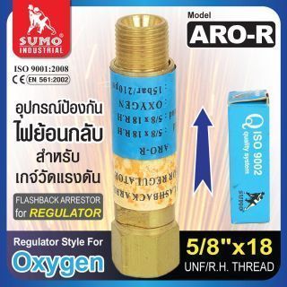 กันไฟย้อน ARO-R 5/8” (เกจ์)