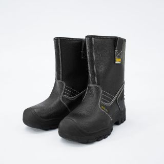 รองเท้าบูทหนังแท้หัวเหล็ก #7 (41) รุ่น SUPER Boots-41