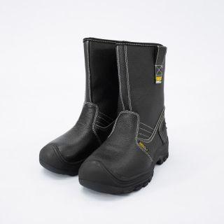 รองเท้าบูทหนังแท้หัวเหล็ก #9 (43) รุ่น SUPER Boots-43