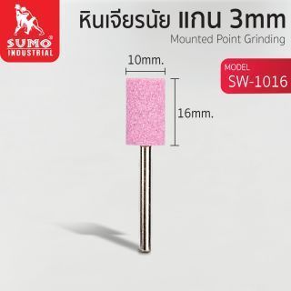 หินเจียรนัยแกน 3 mm. SW-1016 (10x16mm.)