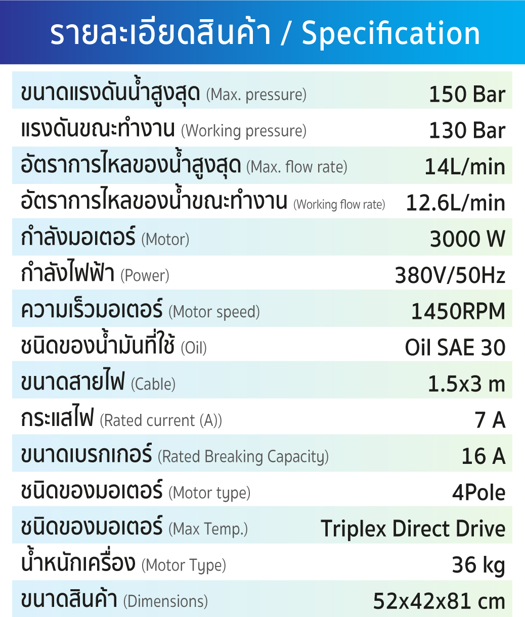 เครื่องฉีดน้ำแรงดันสูง STINTERTRADE