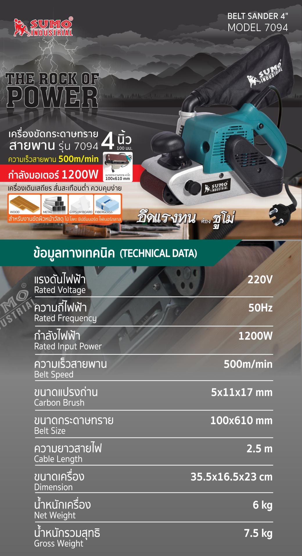 เครื่องขัดกระดาษทรายสายพาน