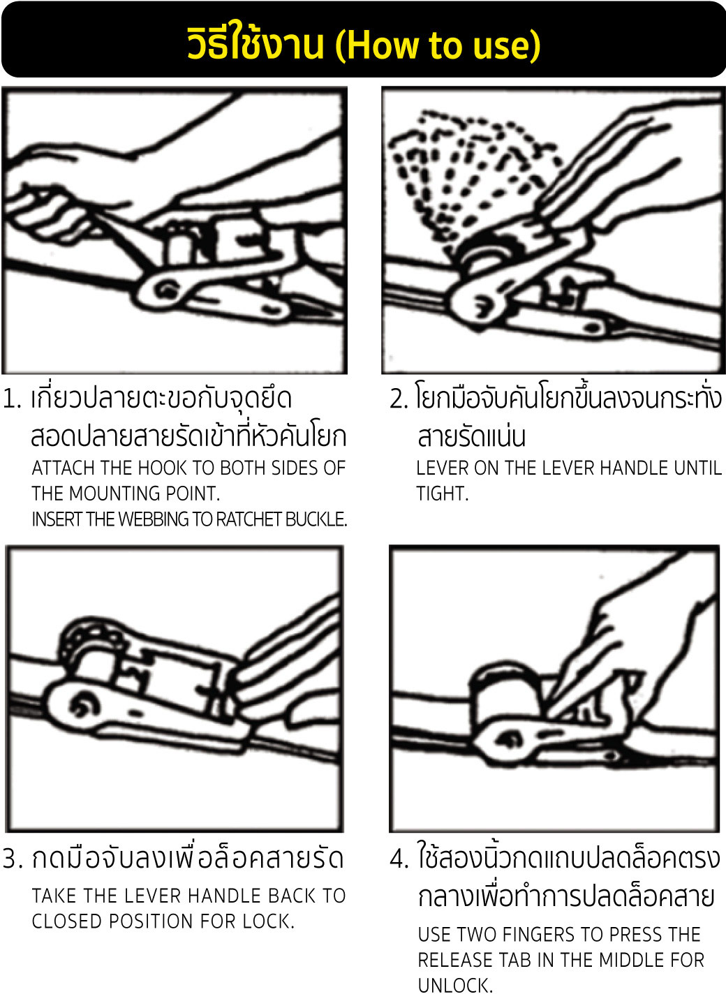 สายรัดรถบรรทุก รุ่น RT510