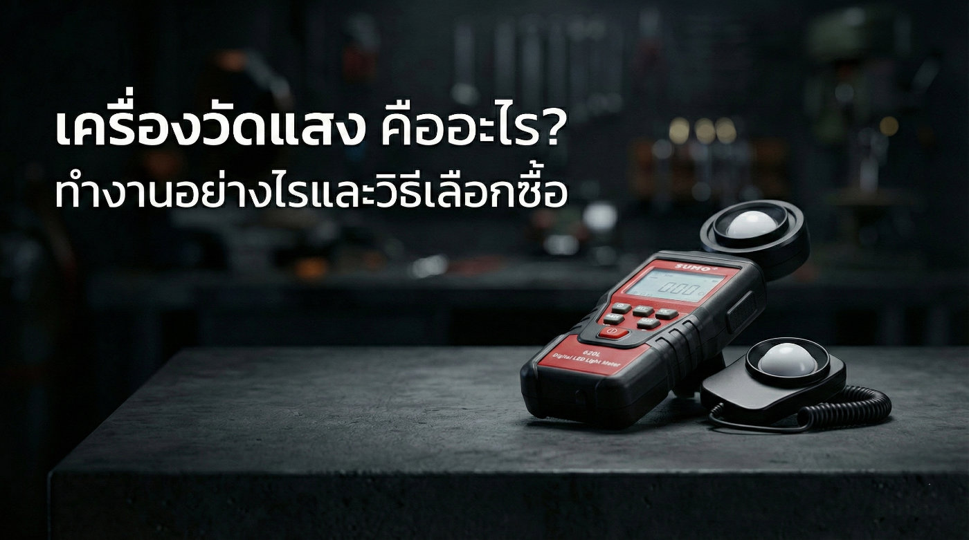 เครื่องวัดแสง คือ เครื่องวัดแสงสว่าง Lux Meter