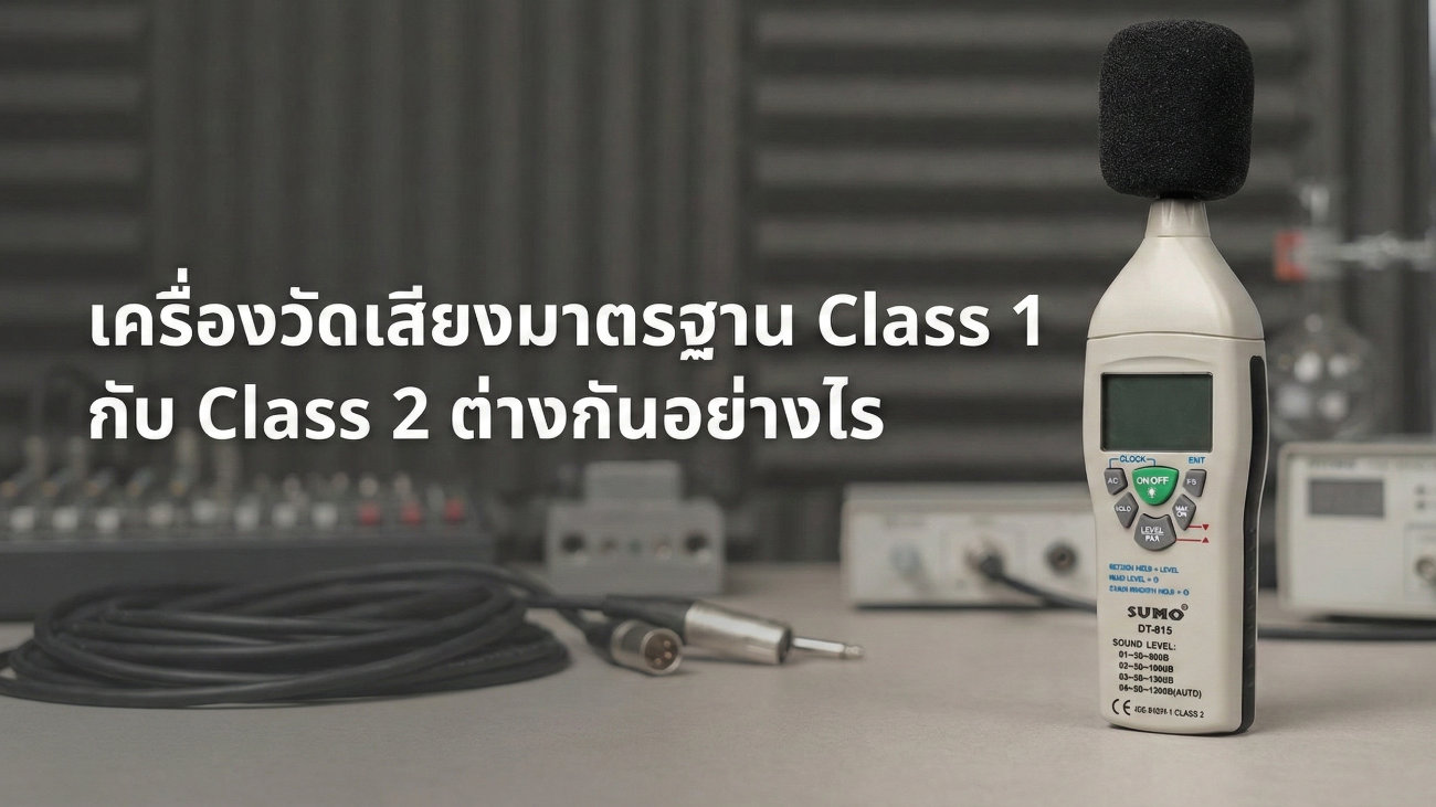 เครื่องวัดเสียงมาตรฐาน Class 1 กับ Class 2