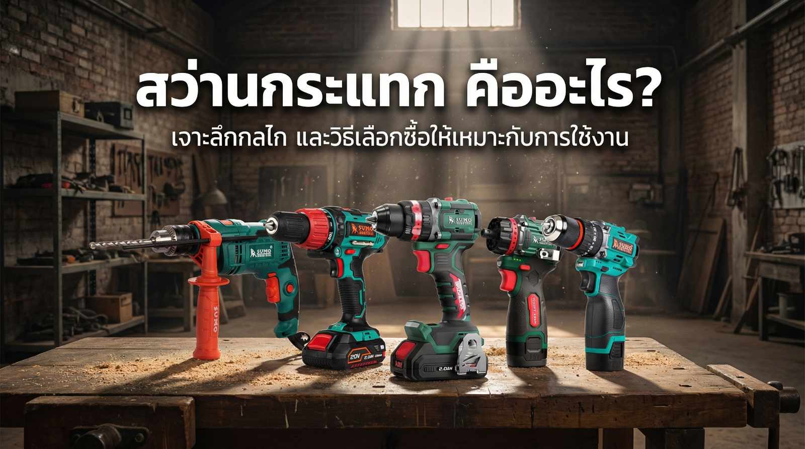 สว่านกระแทก คืออะไร วิธีเลือกสว่านกระแทก